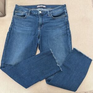 Joe's Jeans Medium Blue Cropped Jeans w/ Raw Hem size 29 - inseam 27